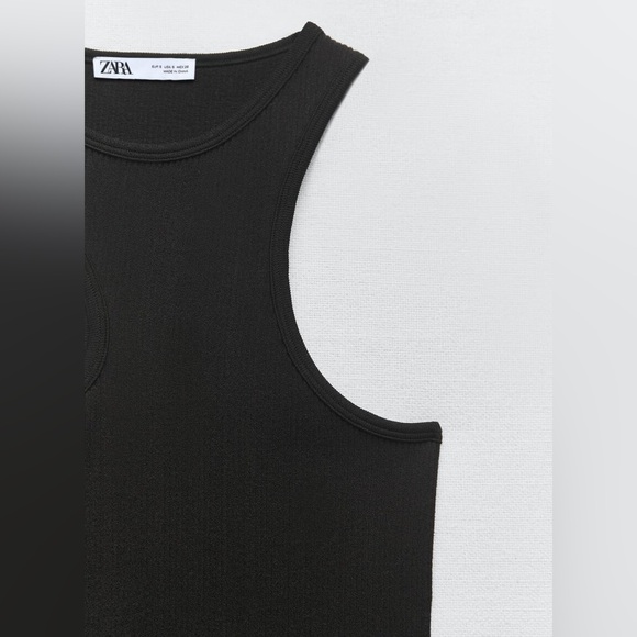 ZARA One Sleeve Seamless Mini Dress - Picture 10 of 10